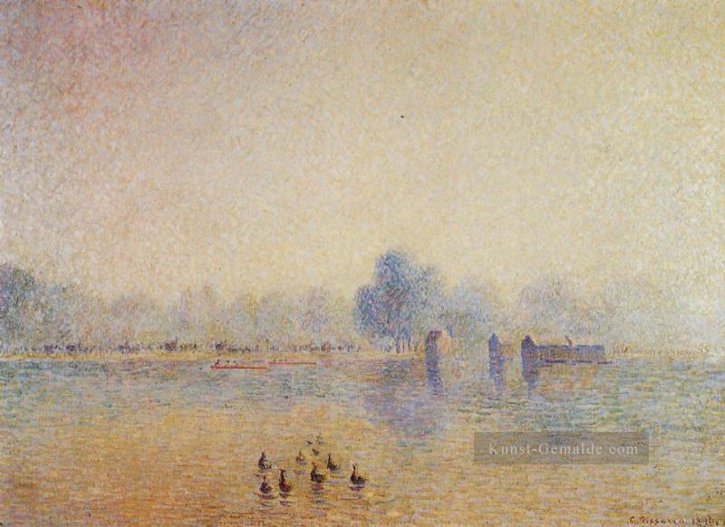 den Serpentinen Hyde Park Nebeleffekt 1890 Camille Pissarro Ölgemälde